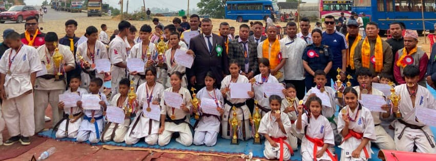 प्रथम चारघरे राष्ट्रिय व्यापी महिला तथा पुरुष खुल्ला क्युकोशिन कराते प्रतियोगिता-२०८३ सम्पन्न