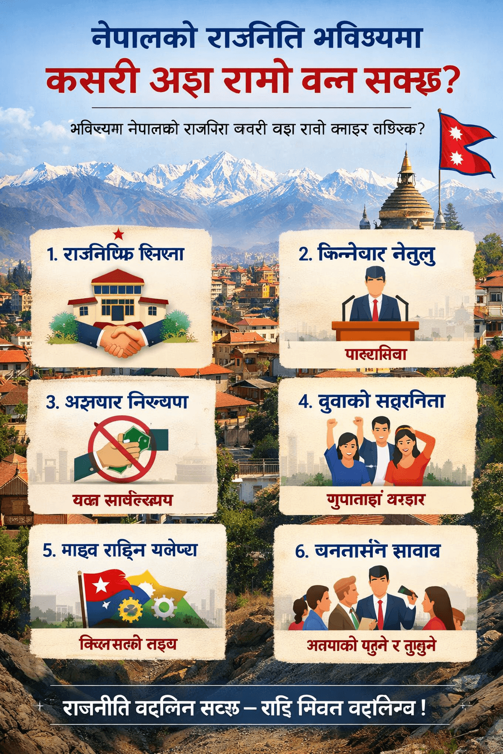 नेपालको राजनीति भविष्यमा कसरी अझ राम्रो बन्न सक्छ?